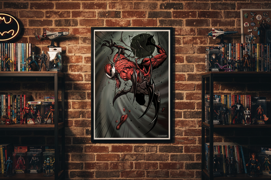 Carnage Art Poster | A3 & A4 Semi-Gloss Art Print Flexo Draws