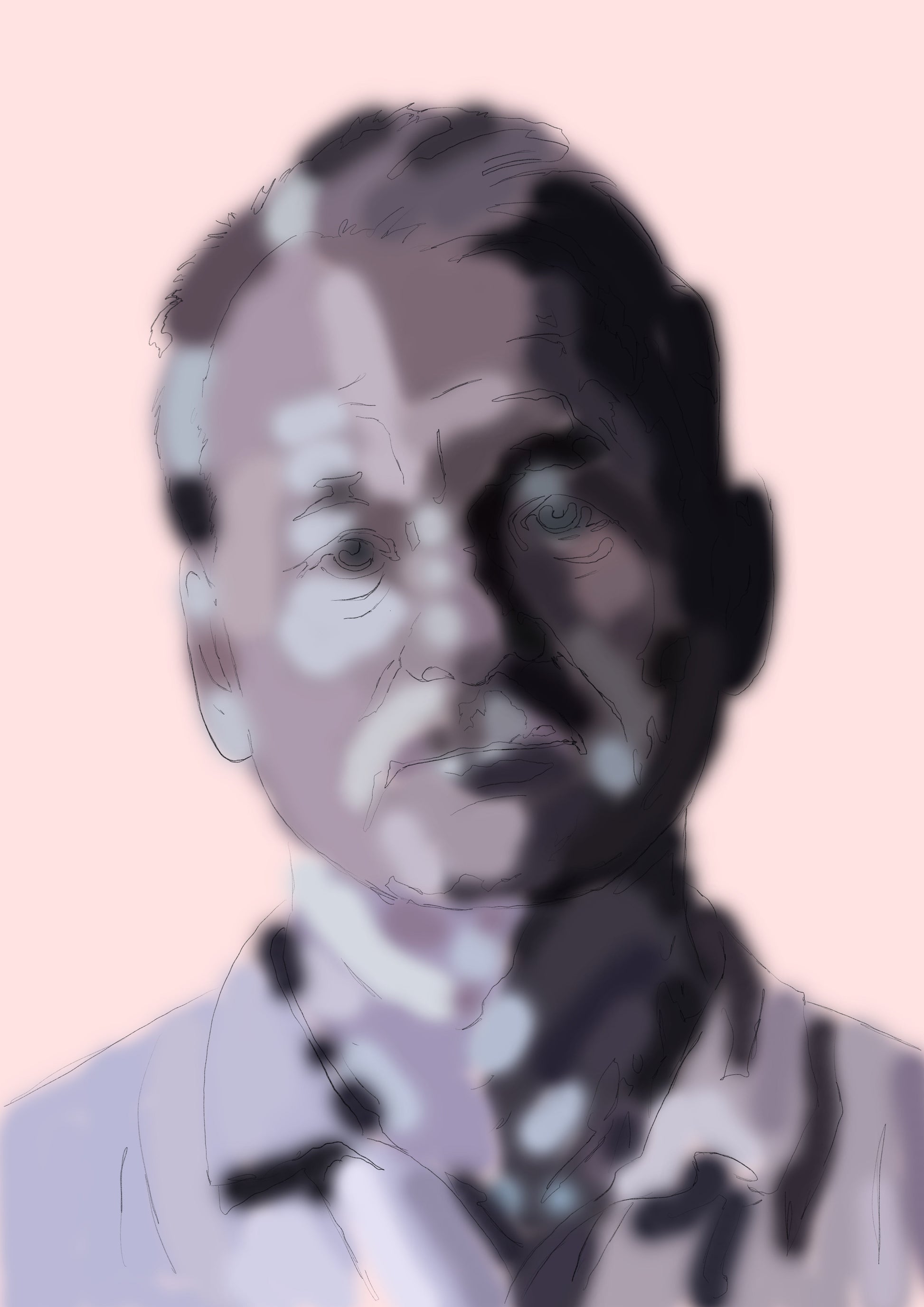 Bill Murray Portrait Poster - Premium Semi-Gloss Art Print A3 - 50 units Flexo Draws