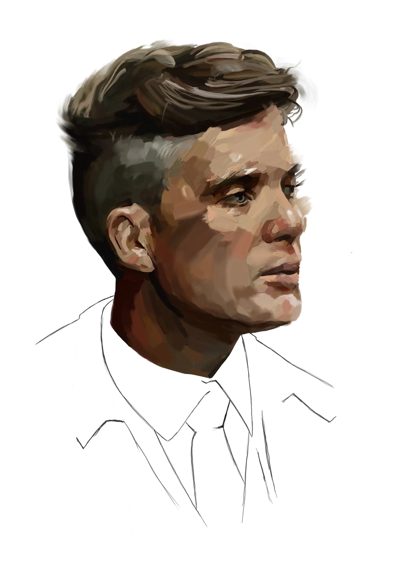 “Blind Ambition” Tommy Shelby Oil Portrait Limited Edition A3 Print - 50 units Flexo Draws