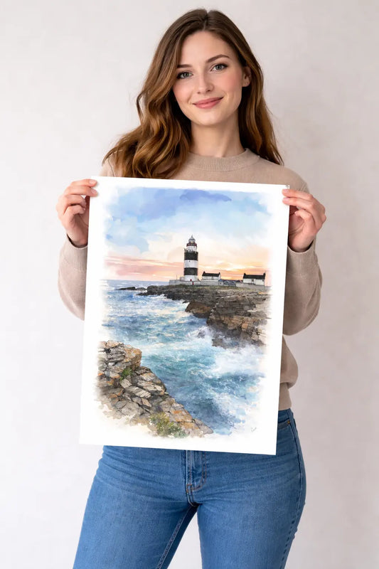 “Hook” Hook Head Print, County Wexford Ireland Limited Edition Print A3 - 50 units Flexo Draws