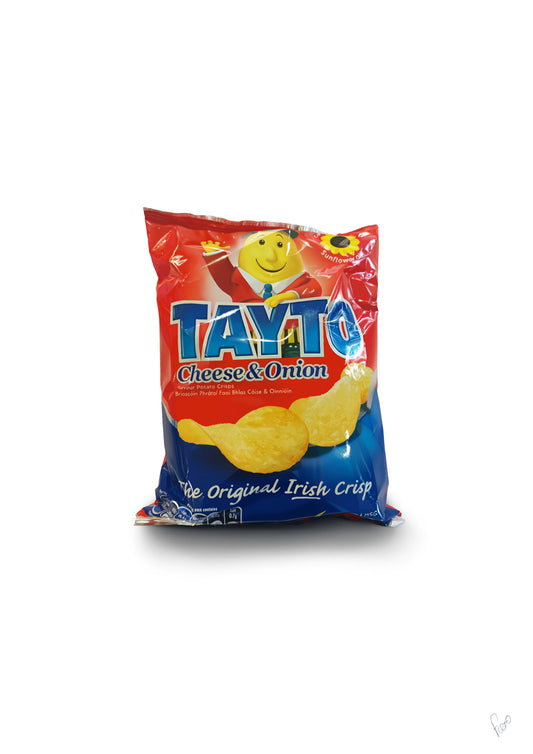 ‘Tayto’ photorealistic illustration limited edition print - 50 Units A3 A2 Flexo Draws