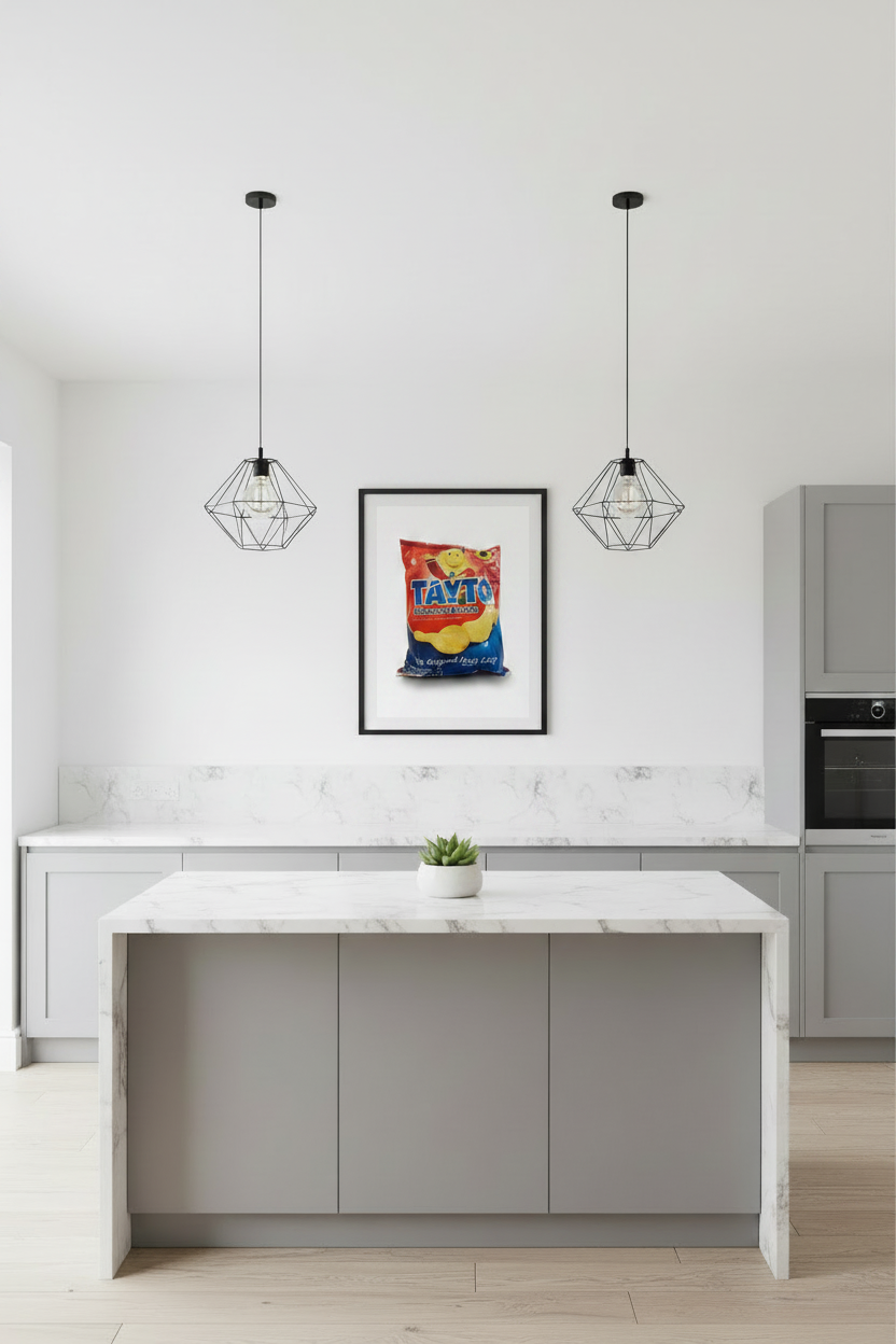‘Tayto’ photorealistic illustration limited edition print - 50 Units A3 A2 Flexo Draws