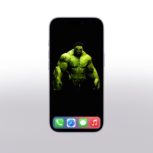 Digital Download “Hulk” Wallpaper, iOS and Android Flexo Draws
