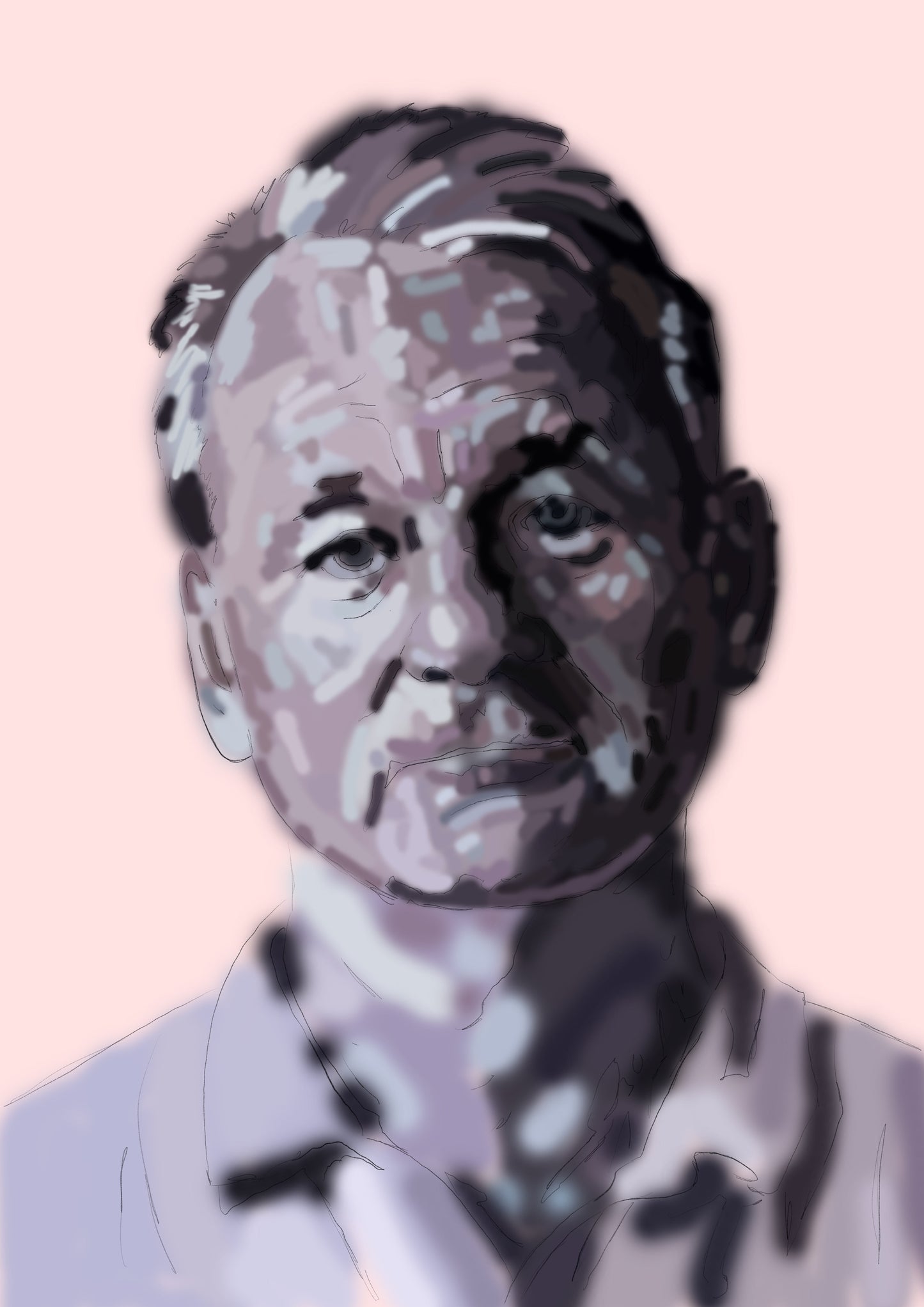 Bill Murray Portrait Poster - Premium Semi-Gloss Art Print A3 - 50 units Flexo Draws