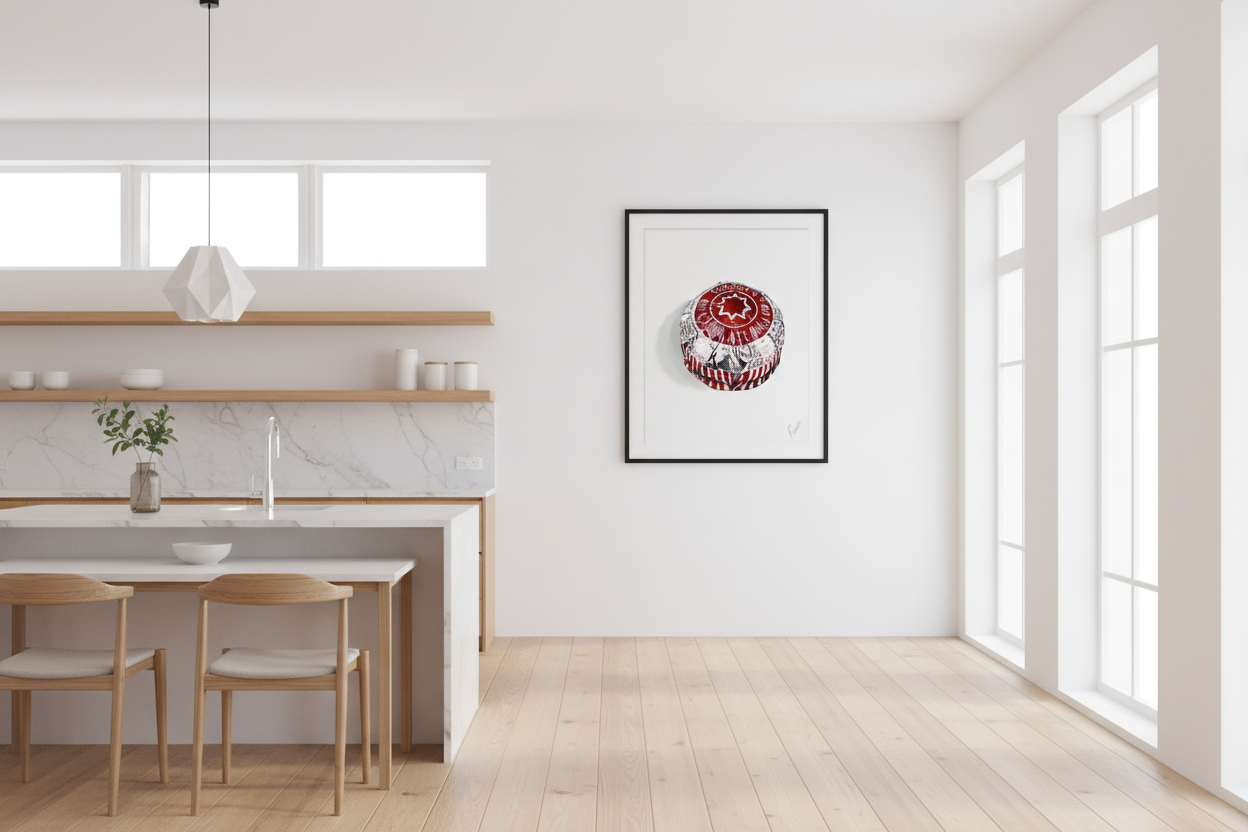 Tunnock’s Teacake Watercolour Illustration Limited Edition Art Print – 50 units - A3 A2 Flexo Draws