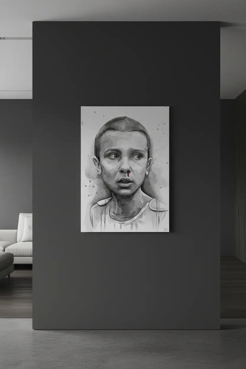 “Eleven” Stranger Things Eleven Watercolour Limited Edition Portrait Print. Semi-Glossy A3 - 50 units Flexo Draws