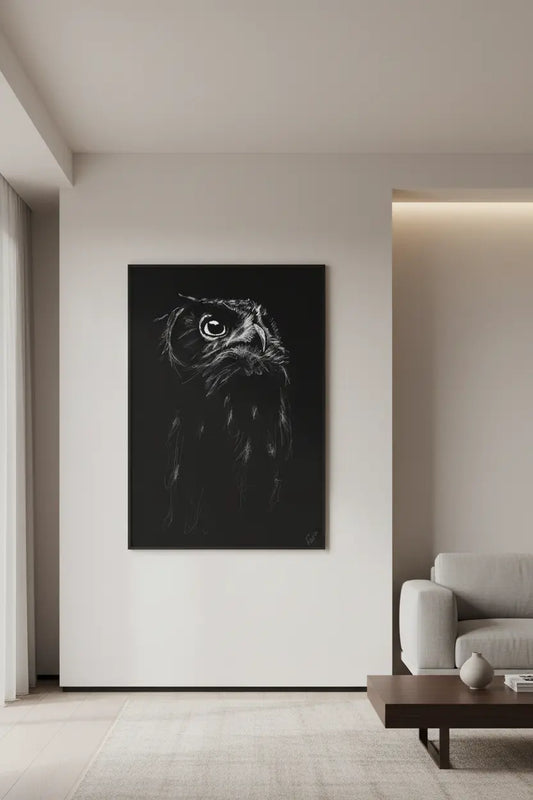 “Owl”  Premium Semi-Glossy Limited Edition Art Print A3 - 50 units Flexo Draws