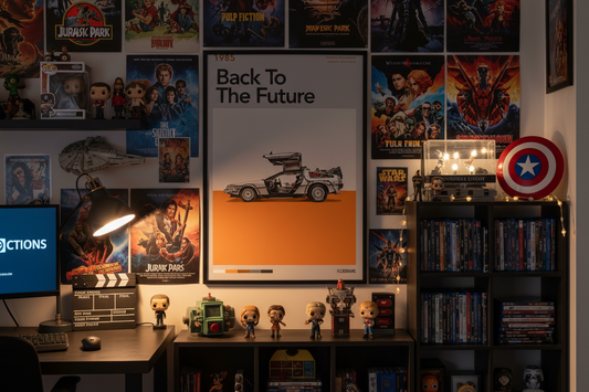 “Roads” Back to the Future 1985 Movie Poster Print A3 - 50 units Flexo Draws